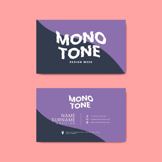 Corporate business card template