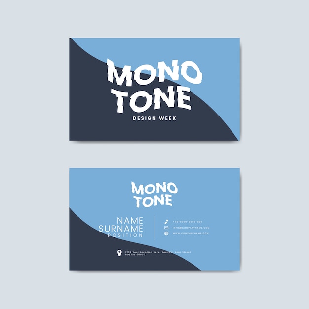 Free Vector corporate business card template