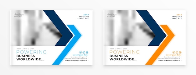 Corporate business flyer brochure cover page template