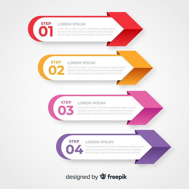 Corporate business infographic template, composition of infographic elements