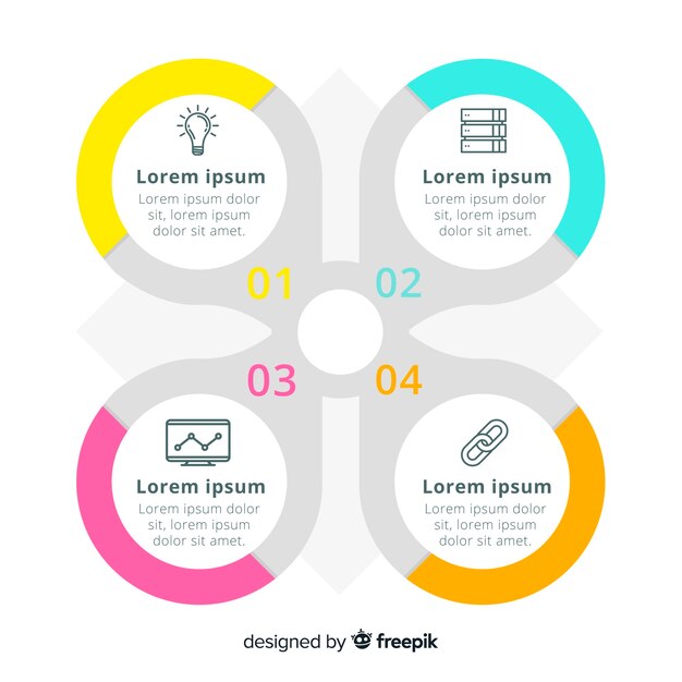 Corporate business infographic template, composition of infographic elements