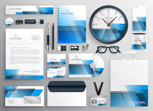 corporate business stationery set