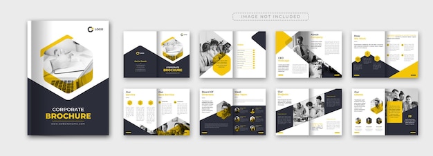 Corporate company profile brochure template design