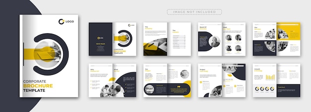 Corporate company profile brochure template design