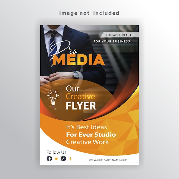 corporate editable flyer template