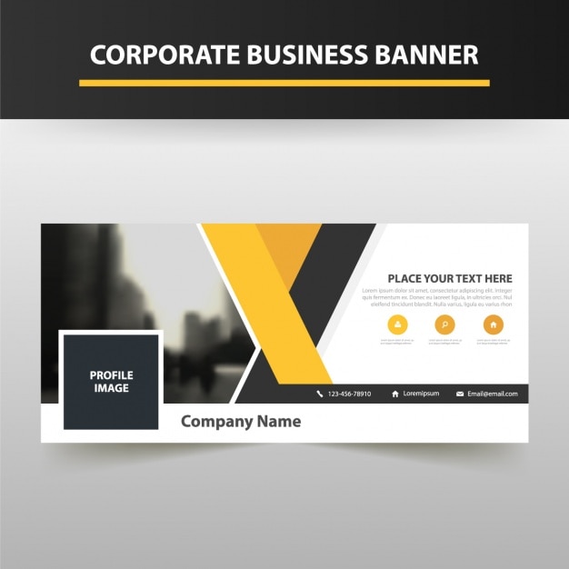 Free Vector corporate facebook cover