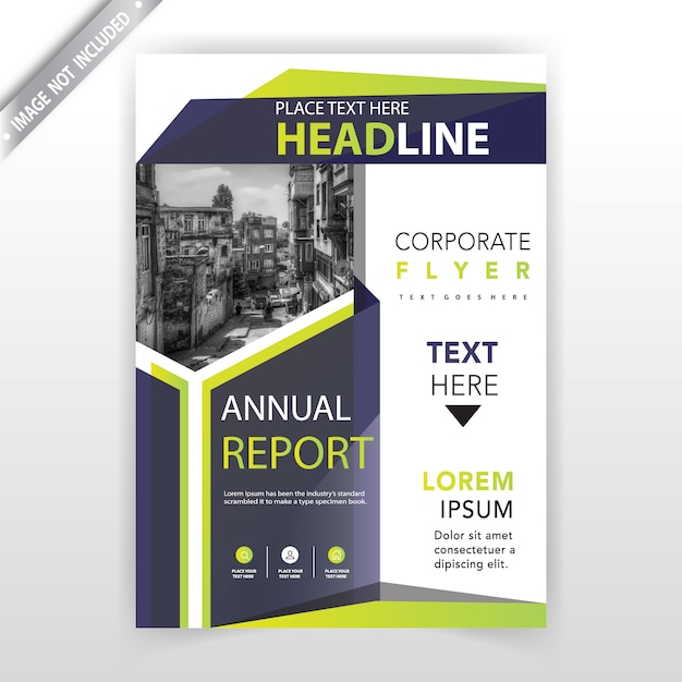 corporate flyer vertical presentation