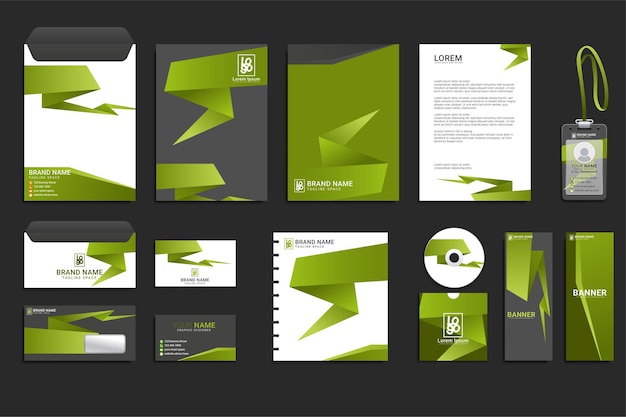 Corporate identity business set design