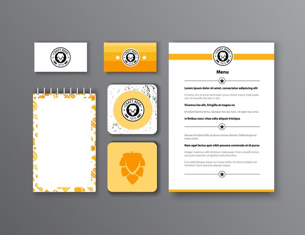 Corporate identity. Classic stationery template design. Documentation for business.