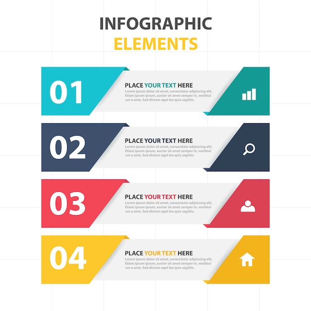 Corporate infographic banner elements