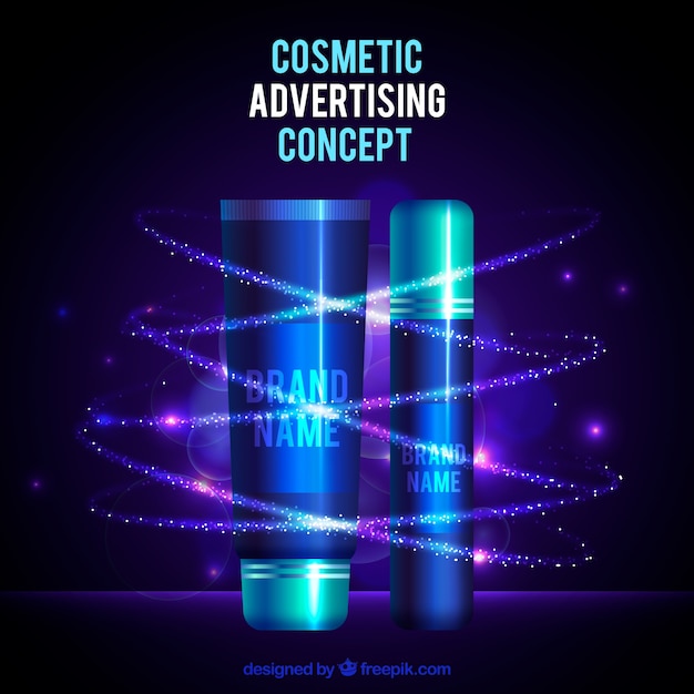 Cosmetic advertising concept