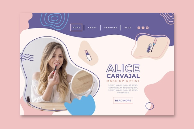 Cosmetic landing page