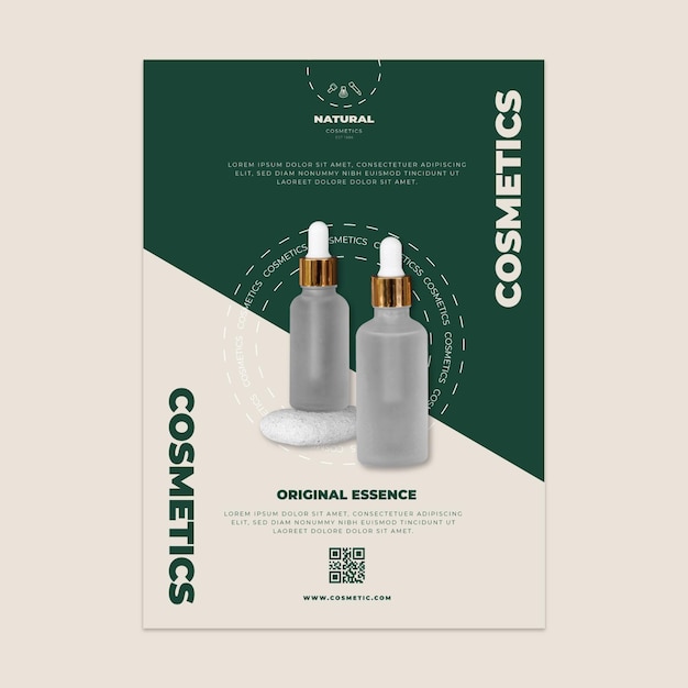 Cosmetic vertical flyer template