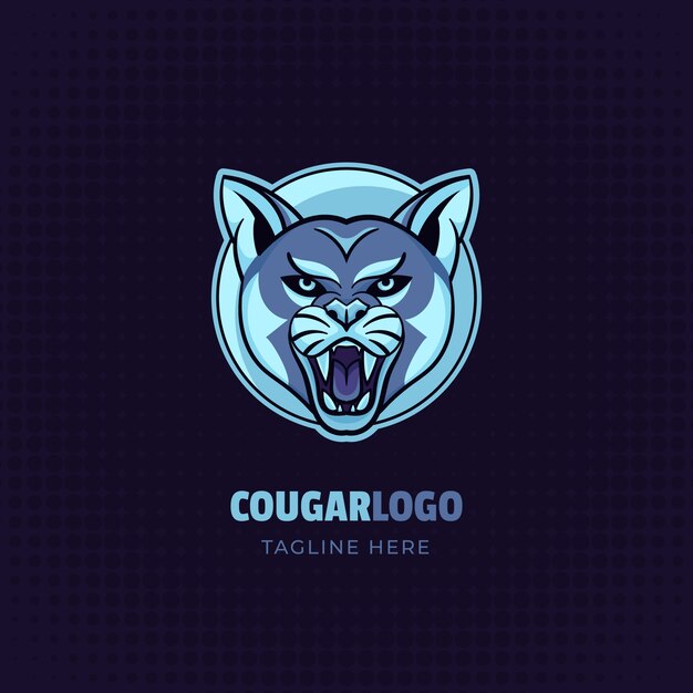 Cougar branding logo template