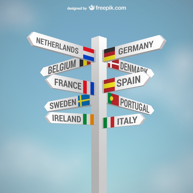 Free vector countries signs