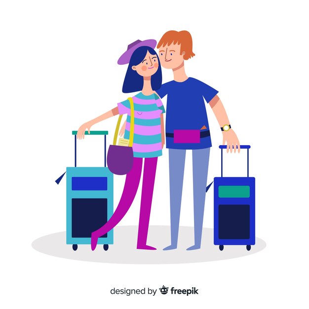 Couple going on a trip