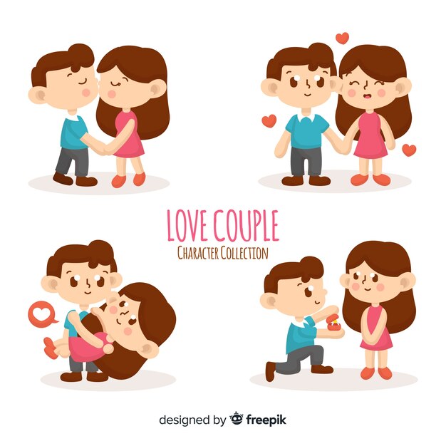 Couple in love collection 