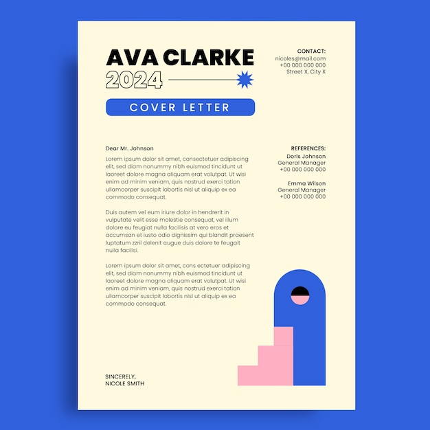 Cover letter template design