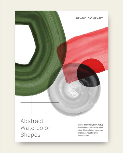 Covers abstract watercolor shapes