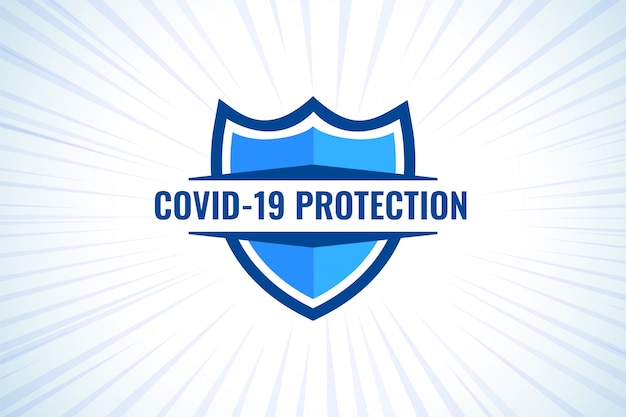 Free Vector covid-19 coronavirus protection shield for medical purpose