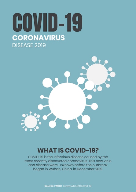 Free vector covid-19 prevention coronavirus awareness message