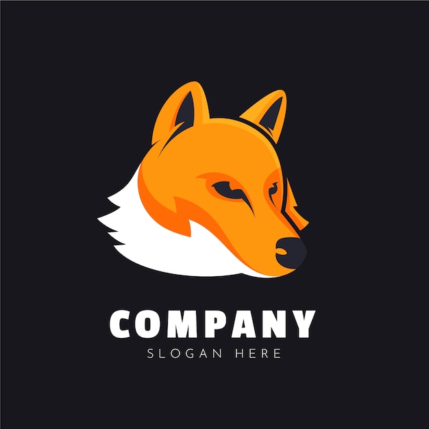 Coyote branding logo template