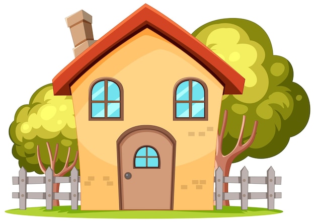 Free Vector cozy cartoon family home illustration