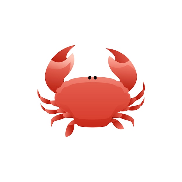 Free Vector crab illustration design vector