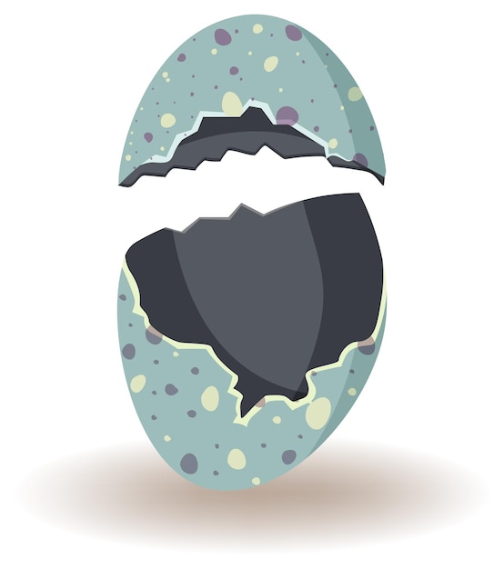 Free Vector cracking eggs on white background