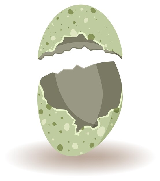 Cracking eggs on white background