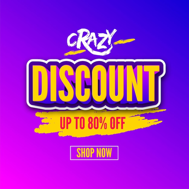 Crazy sale modern banner