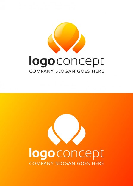 Creative abstract logo design template. 