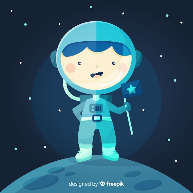 Free Vector creative astronaut design