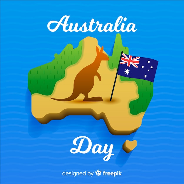 Creative australia day background