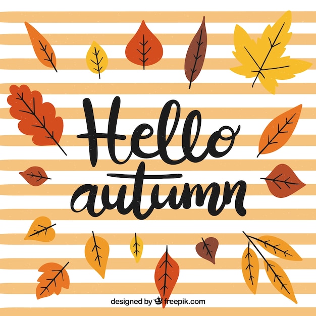 Free Vector creative autumn background 