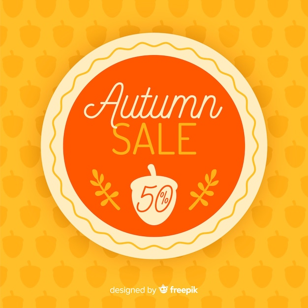 Creative autumn sale background