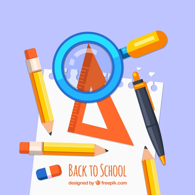 Creative back to school background