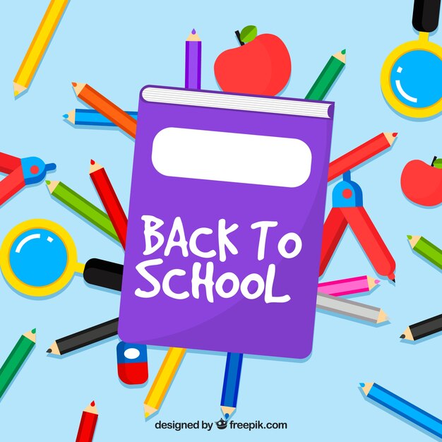 Creative back to school background