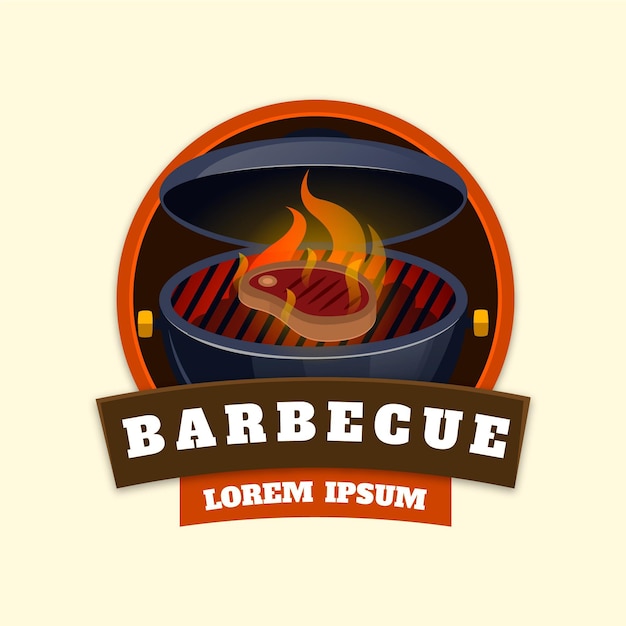 Creative barbecue logo template