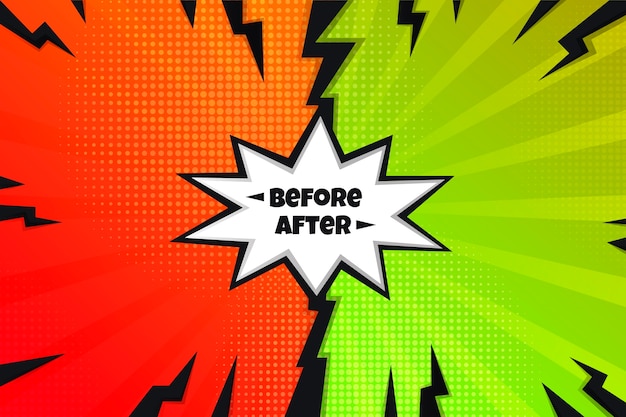 Creative before and after background template