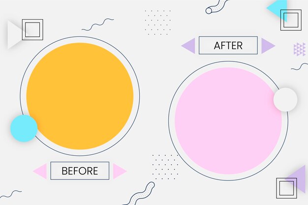 Creative before and after background template