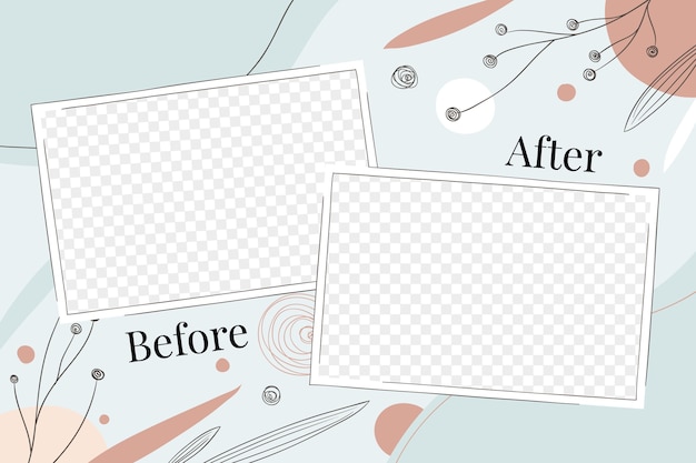 Creative before and after background template