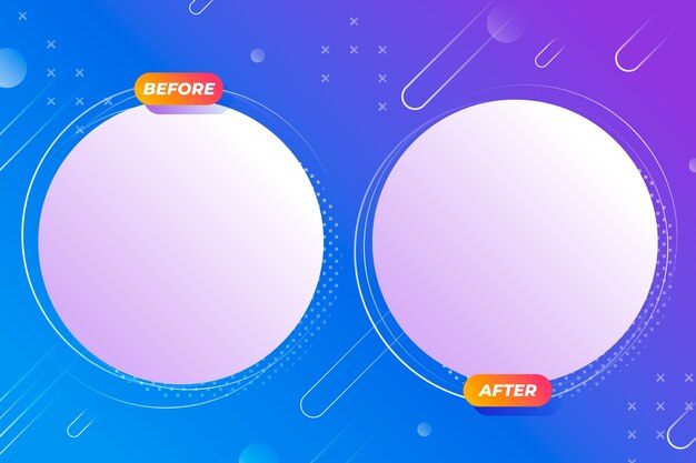 Creative before and after background template