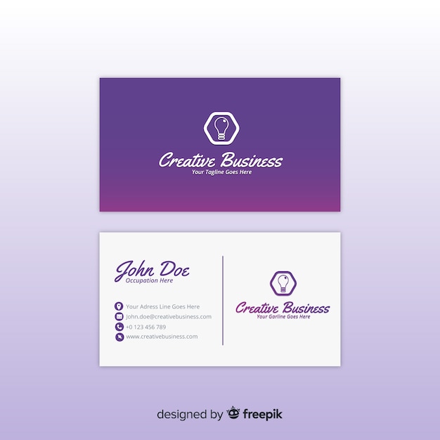 Creative business card template