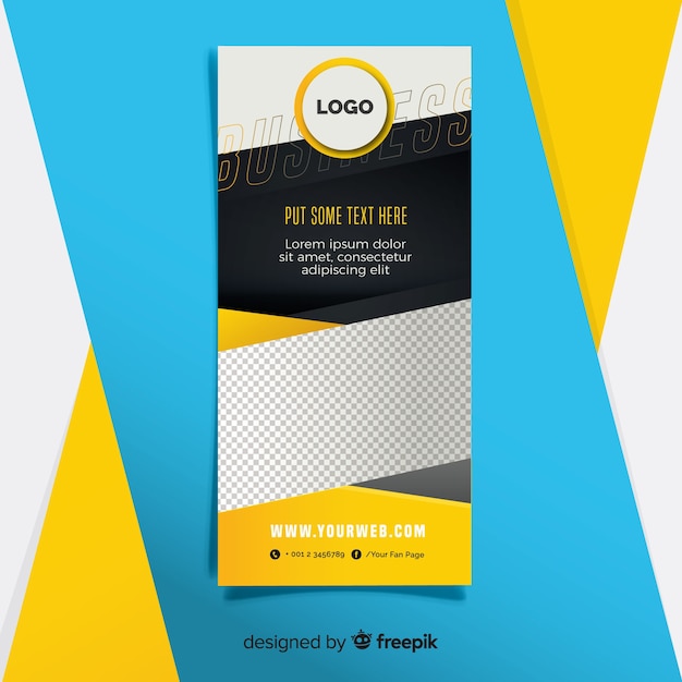 Creative business flyer concept