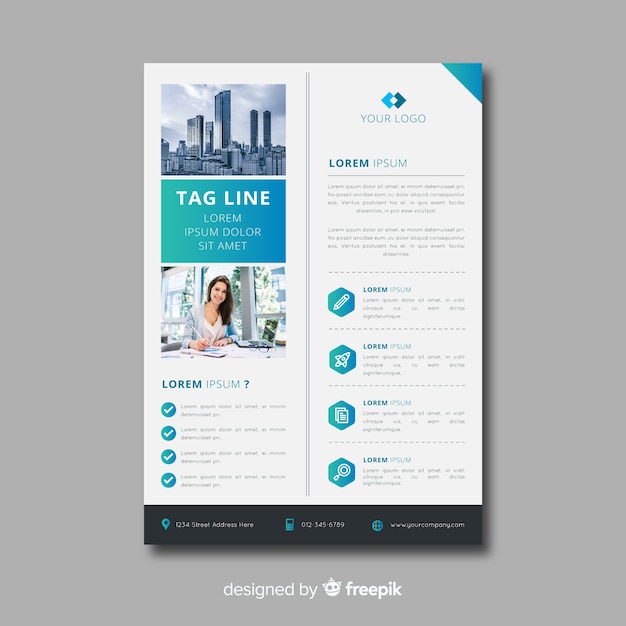 Creative business flyer template