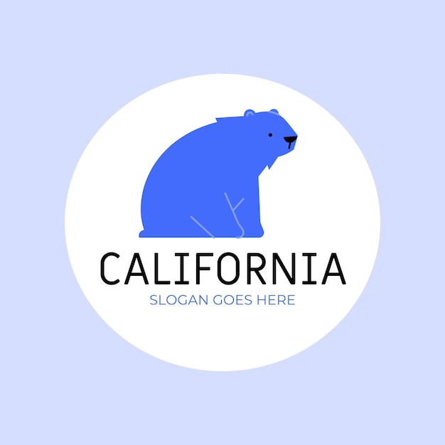 Free Vector creative california bear logo