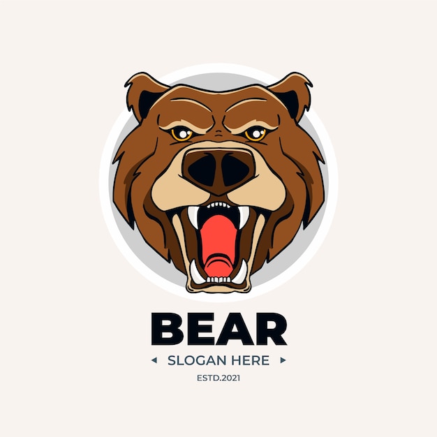 Free Vector creative california bear logo