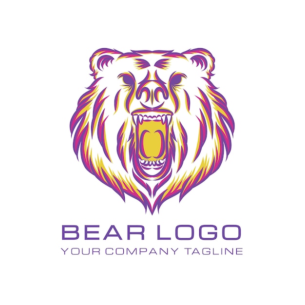 Creative california bear logo