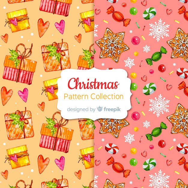 Creative christmas pattern collection